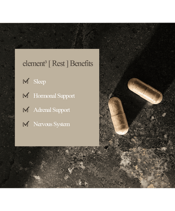 element³ REST | Women's Evening Multi-Active Supplement | Sleep, Hormone Balance & Adrenal Support | 9 Active Ingredients | 60 Vege Capsules