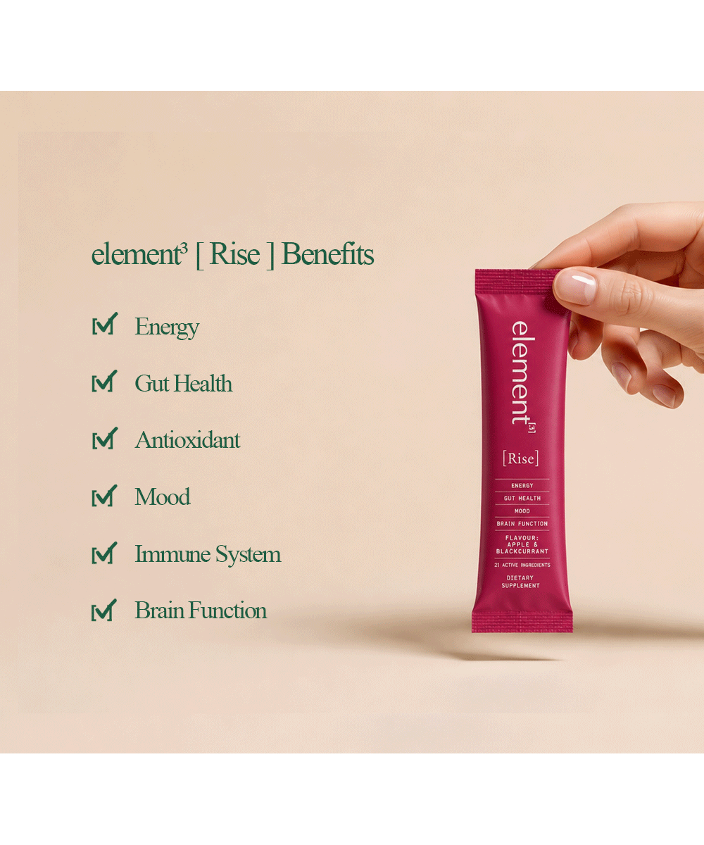 element³ RISE | Women's Daily Multi-Active Supplement | Energy, Gut Health & Longevity | 21 Active Ingredients | 30 Day Supply
